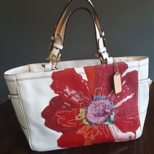 Beautiful flower Coach bag